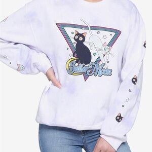 Sailor moon Artemis & Luna tie-dye sweatshirt